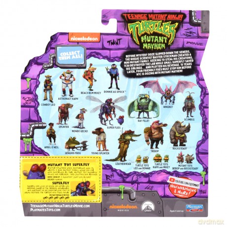 WOJOWNICZE ŻÓŁWIE NINJA Super Flies, figurka [FIGURKA]