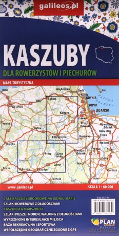 Kaszuby dla rowerzystów i piechurów - mapa turystyczna 1: 60 000