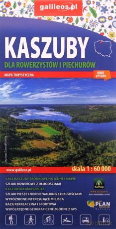 Kaszuby dla rowerzystów i piechurów - mapa turystyczna 1: 60 000