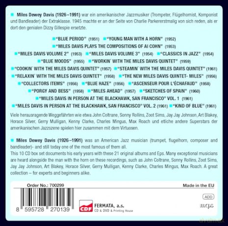 Miles Davis: 21 Original Albums [10CD]