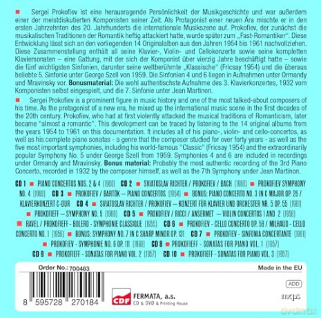 Prokofiev Sergei Sergejewitsch: Milestones Of A Legend [10CD]