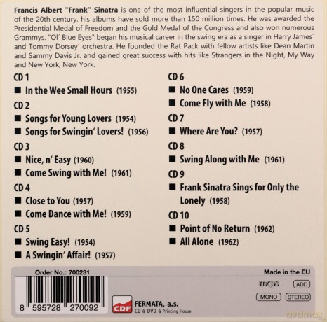 Frank Sinatra: Sinatra - 16 Original Albums [10CD]