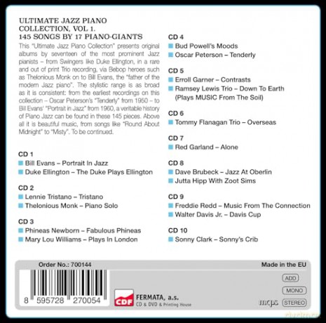 Ultimate Jazz Piano Collection [10CD]