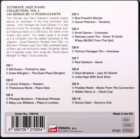 Ultimate Jazz Piano Collection [10CD]