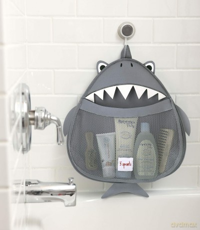 3 Sprouts - Bath Storage - Gray Shark
