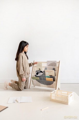 3 Sprouts - Book Rack - Gray Sloth