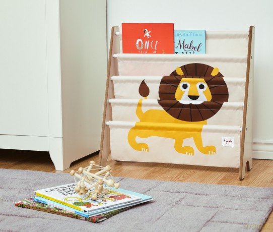 3 Sprouts - Book Rack - Yellow Lion