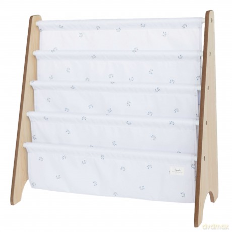 3 Sprouts Stojak na Książki Recycled Blueberry Ivory