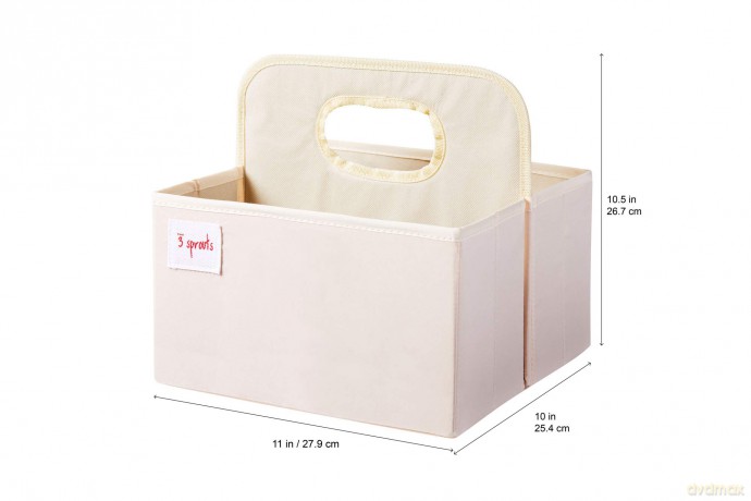 3 Sprouts - Diaper Caddy - Black Bear
