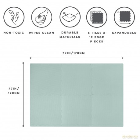 3 Sprouts - Floor puzzle - Sea foam (IFRSGN)