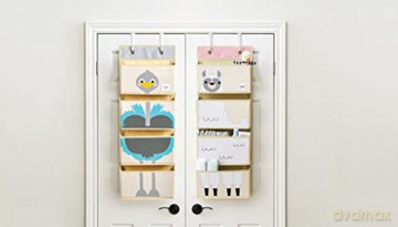 3 Sprouts - Hanging Wall Organizer - Blue Ostrich