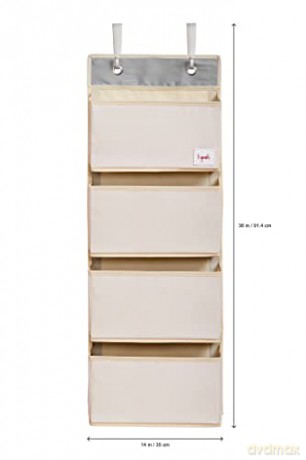 3 Sprouts - Hanging Wall Organizer - Blue Ostrich