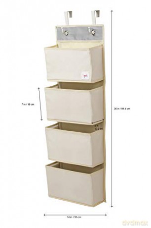 3 Sprouts - Hanging Wall Organizer - Yellow Giraffe