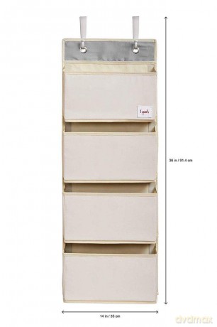 3 Sprouts - Hanging Wall Organizer - Yellow Giraffe