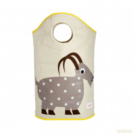 3 Sprouts - Laundry Hamper - Gray Goat