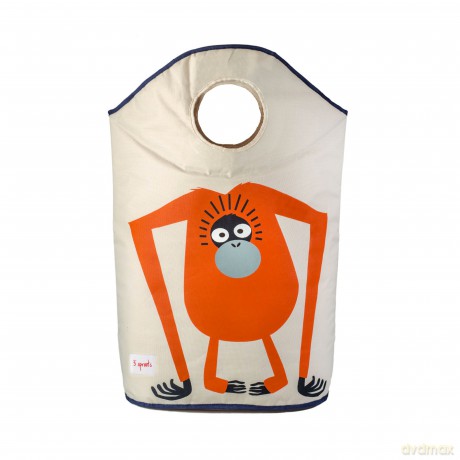 3 Sprouts - Laundry Hamper - Orange Orangutan