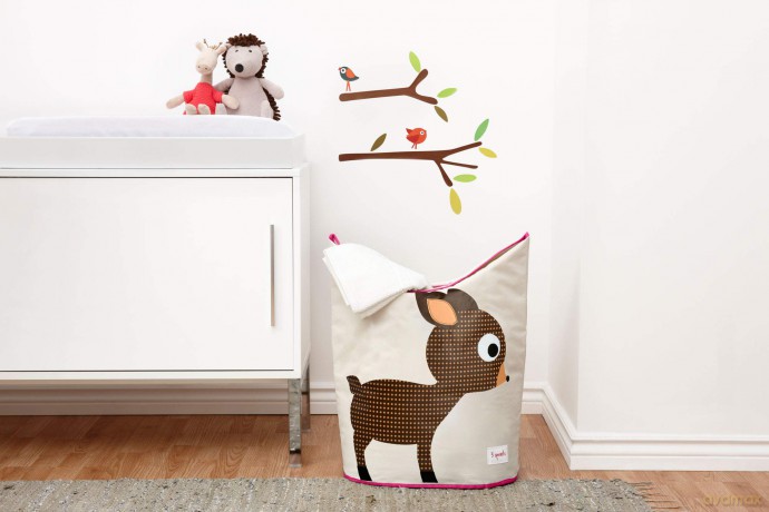 3 Sprouts - Laundry Hamper - Orange Orangutan