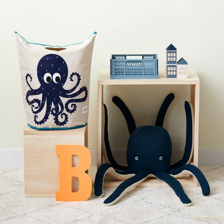 3 Sprouts - Laundry Hamper - Purple Octopus