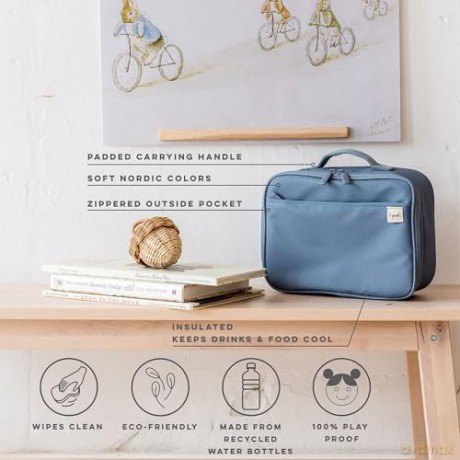 3 Sprouts - Lunch bag - Blue (ILBSBL)