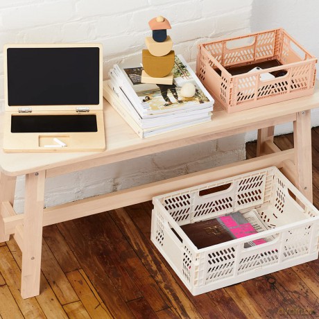 3 Sprouts - Modern Folding Crate Large Pink