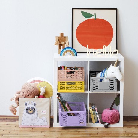 3 Sprouts - Modern Folding Crate Large Pink