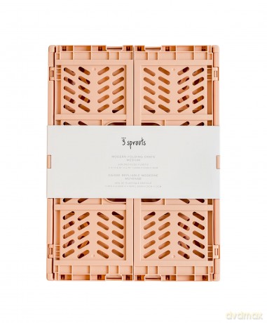 3 Sprouts - Modern Folding Crate Medium Clay