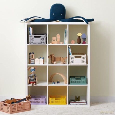 3 Sprouts - Modern Folding Crate Medium Light Grey