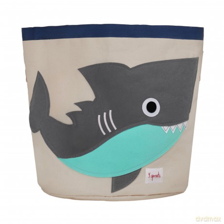 3 Sprouts - Storage Bin - Gray Shark