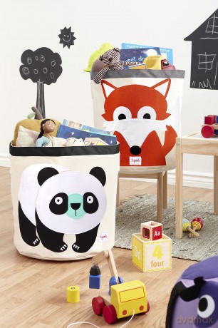 3 Sprouts - Storage Bin - Panda