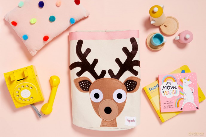 3 Sprouts - Storage Bin - Toffee Deer