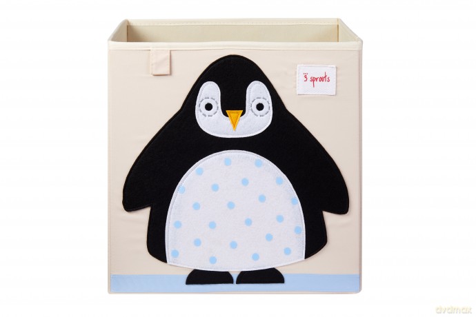 3 Sprouts - Storage Box - Black Penguin