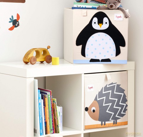 3 Sprouts - Storage Box - Black Penguin