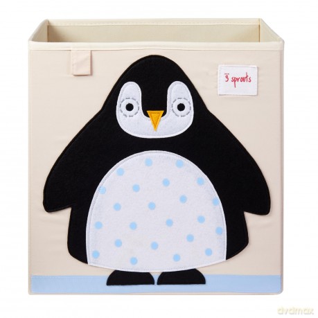 3 Sprouts - Storage Box - Black Penguin