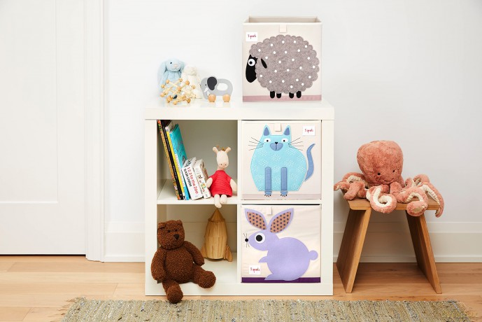 Pudełko na zabawki 3 Sprouts - Storage Box - Blue Cat