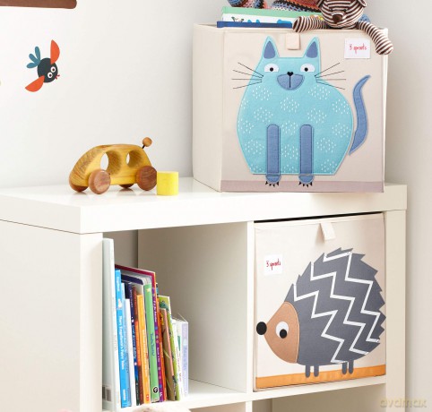 Pudełko na zabawki 3 Sprouts - Storage Box - Blue Cat