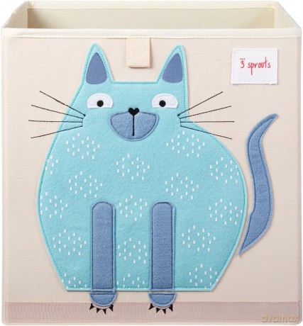 Pudełko na zabawki 3 Sprouts - Storage Box - Blue Cat