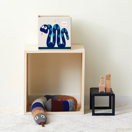 3 Sprouts - Storage Box - Blue Snake