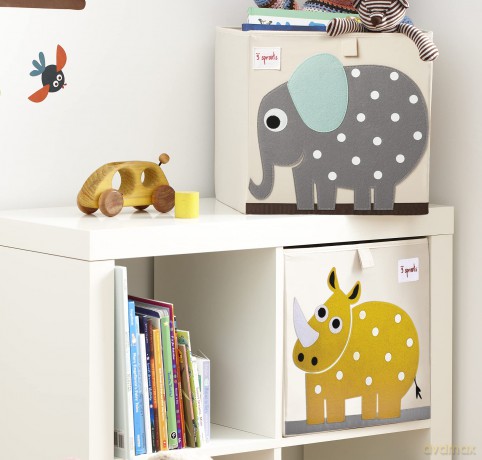 3 Sprouts - Storage Box - Gray Elephant pudełko