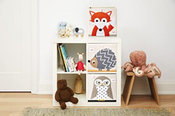 3 Sprouts - Storage Box - Gray hedgehog