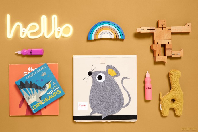 3 Sprouts - Storage Box - Gray Mouse