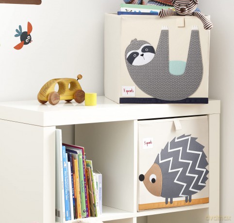 3 Sprouts - Storage Box - Gray Sloth