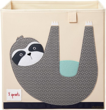 3 Sprouts - Storage Box - Gray Sloth