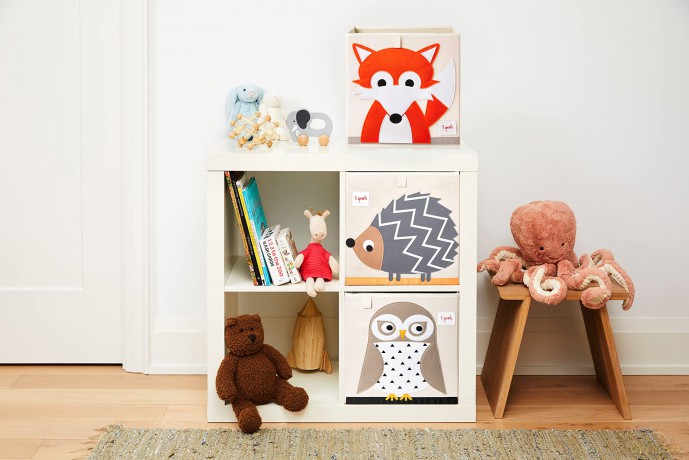 3 Sprouts - Storage Box - Orange Fox