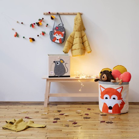 3 Sprouts - Storage Box - Orange Fox