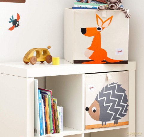 3 Sprouts - Storage Box - Orange Kangaroo