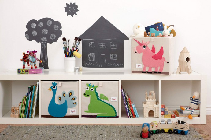 3 Sprouts - Storage Box - Pink Unicorn