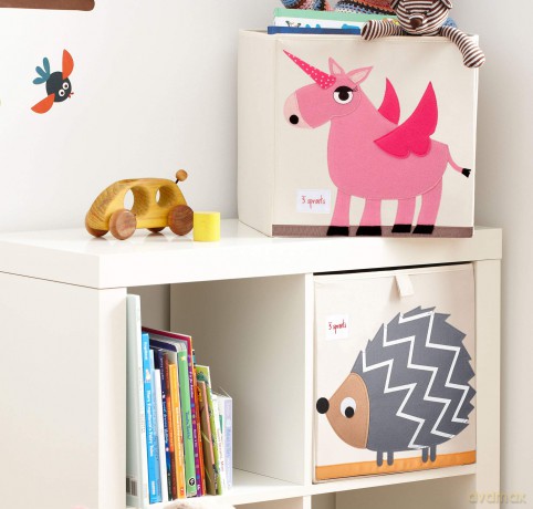 3 Sprouts - Storage Box - Pink Unicorn
