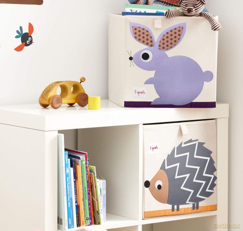 3 Sprouts - Storage Box - Purple Rabbit