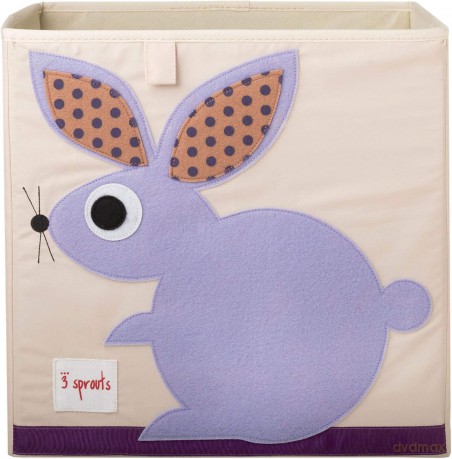 3 Sprouts - Storage Box - Purple Rabbit