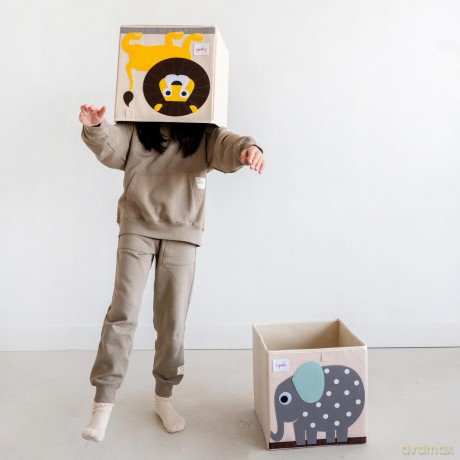 3 Sprouts - Storage Box - Yellow Lion